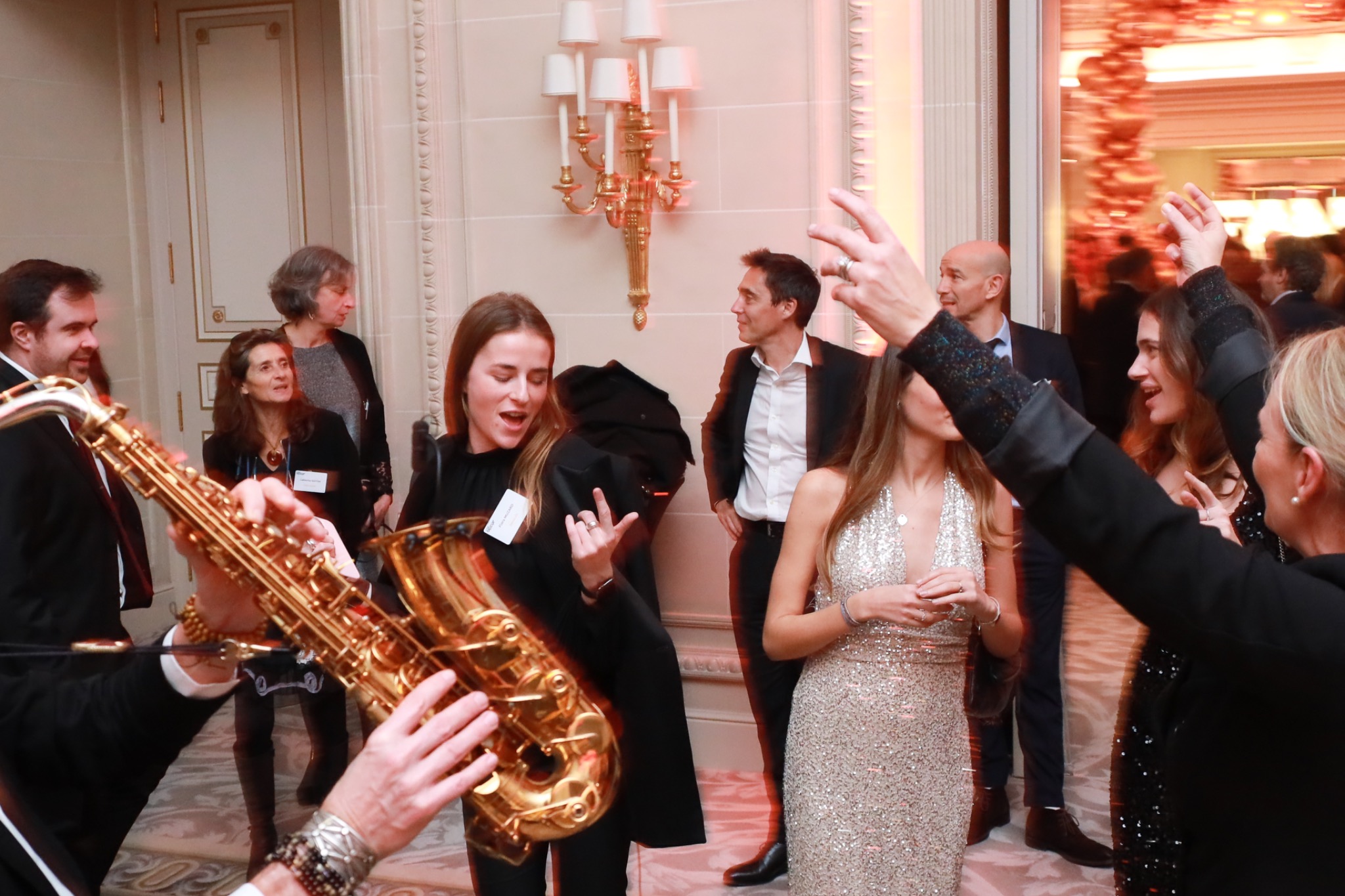 La musique accompagne les invités