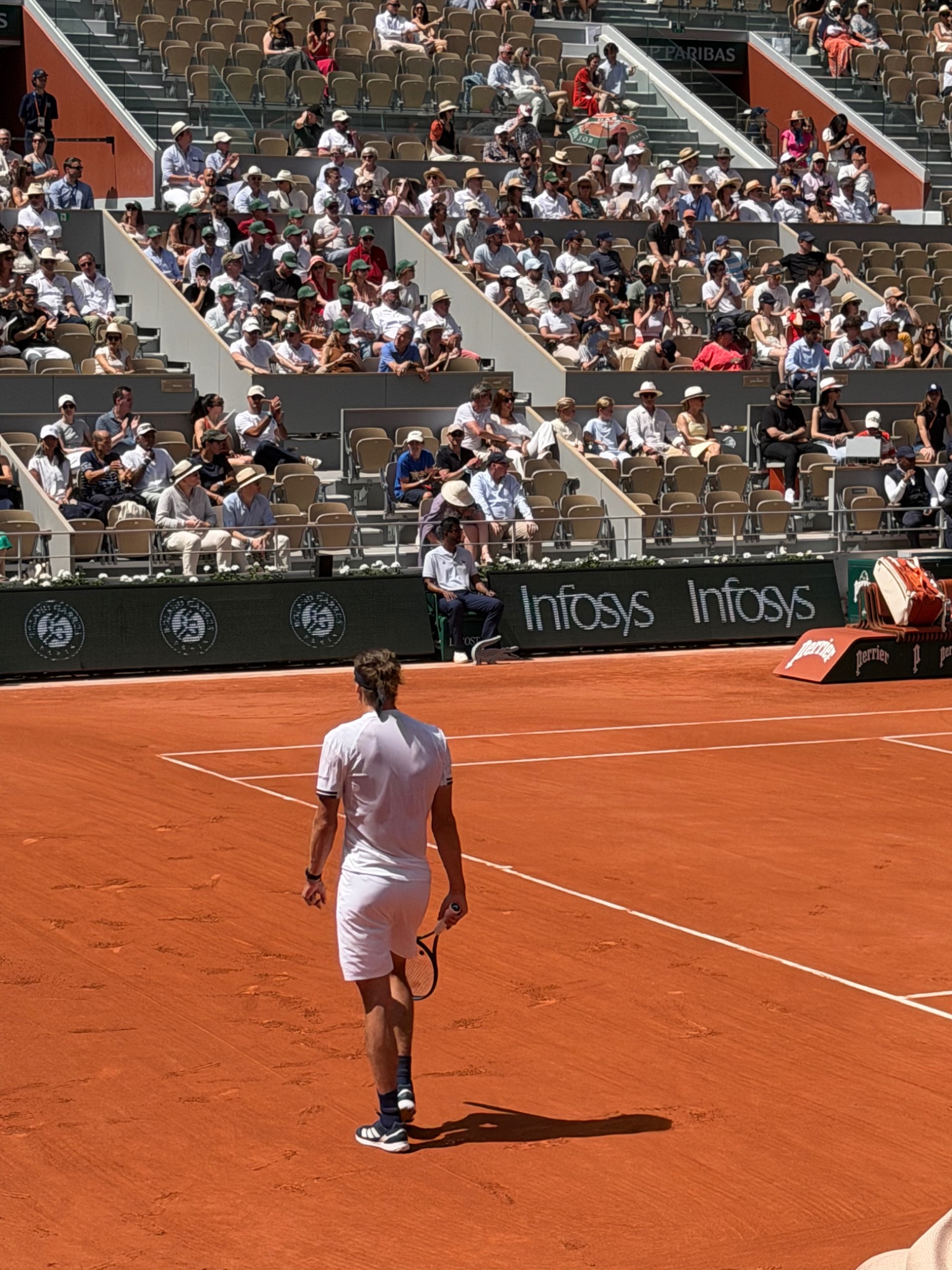 Une journée de tennis dans les tribunes